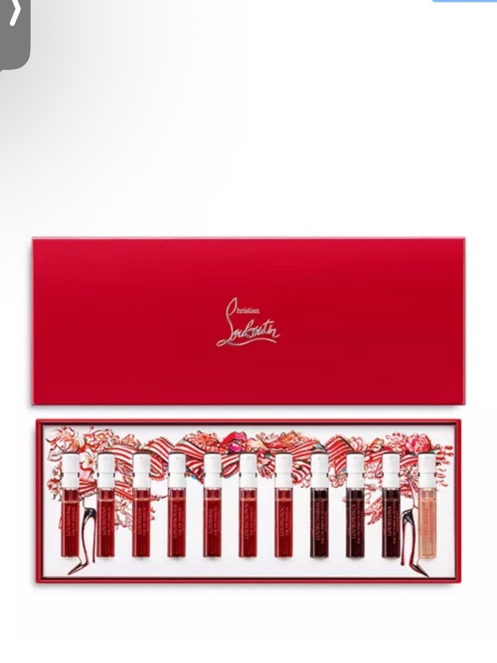 Empty Christian Louboutin  cologne and eau de. Perfume  - Gift Box Collection